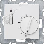 Терморегулятор 10А, НЗ-контакт, 230В
S.1,  B.3,  B.7,  поворотный,  датчик t° воздуха (встроенный),  без таймера,   цвет - белый матовый