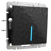 Выключатель
Hammer,  одноклавишный,  с подсветкой,   цвет - черный