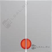 Клавиши с красной линзой
S.1,  B.3,  B.7,  двухклавишный,  с подсветкой,   цвет - белый матовый