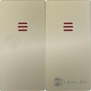 КлавишиSimon 82 Nature, Simon 82, двухклавишный, с подсветкой, цвет - шампань