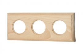 Bironi Шедель Дерево Бук Натурель Форма квадрата Рамка 3-ая на бревно диаметр 240 мм (скрытый монтаж)