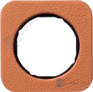 Рамка
R.1,  1 пост,   цвет - кожа,  черный глянцевый,  кожа