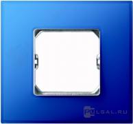 РамкаSimon 27 neos, 1 пост, цвет - васильковый, пластмасса