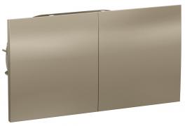 Atlas Design Шампань Розетка двойная с/з со шторками со сдвиж. крышкой в сборе