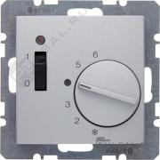 Терморегулятор 10А, НЗ-контакт, 230В
B.7,  поворотный,  датчик t° воздуха (встроенный),  без таймера,   цвет - алюминий матовый