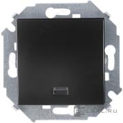 ВыключательSimon 15, одноклавишный, с подсветкой, цвет - графит