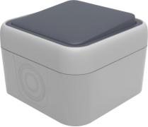 Переключатель
W55,  одноклавишный,  без подсветки,   цвет - серый