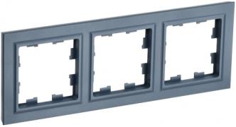 IEK Brite Base Маренго Рамка 3-ая