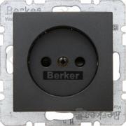 Розетка
B.3,  B.7,  со шторками,  без заземления,  одинарная,  безвинтовые клеммы,   цвет - антрацит матовый