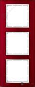 Рамкa
B.3,  3 поста,   цвет - красный,  белый матовый,  металл