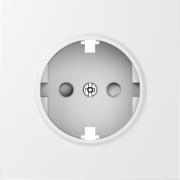 Donel S08 Матовый Белый Накладка Розетки c/з со шторками