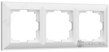Рамкa
Fiore,  3 поста,   цвет - белый,  пластмасса