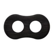 Bironi Шедель Дерево Угольно-черный Форма восьмерки Рамка 2-ая (скрытый монтаж)