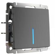 Переключатель
Alumax,  Split,  Slab,  Senso,  Baguette,  Acrylic,  Platinum,  Elite,  Snabb,  Stream,  Flock,  Stark,  Fiore,  Favorit,  Diamant,  Aluminium,  Antik,  Metallic,  одноклавишный,  с подсветкой,   цвет - графит рифленый