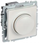 IEK Brite Base Жемчуг Светорегулятор (диммер) поворотно-нажимной 10-600 Вт/ВА, для LED 3-150 Вт/ВА с возможностью управления с 2-х мест