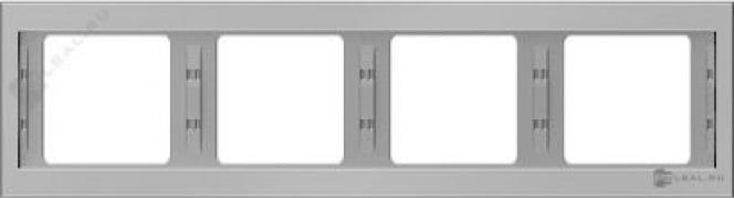 Рамкa
K.5,  4 поста,   цвет - нержавеющая сталь,  металл