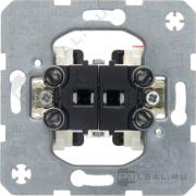 Выключатель
R.1,  R.3,  R.8,  K.1,  K.5,  Q.1,  Q.3,  Q.7,  S.1,  B.3,  B.7,  двухклавишный,  без подсветки,  с возможностью подсветки