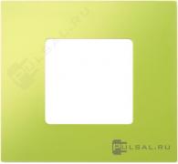 Рамка-декорSimon 27 play, 1 пост, цвет - фисташковый, пластмасса