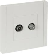 IEK Fortepiano Белый Розетка TV+SAT (телевизионная-TV, спутниковая-SAT)