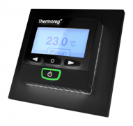 Thermo Thermoreg Черный Терморегулятор TI-950 Design 16А, датчик t° воздуха (встроенный), датчик t° пола (внешний)
