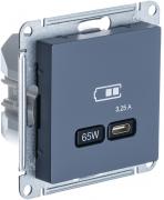 Atlas Design Грифель Розетка USB тип-C 65Вт с быстрой зарядкой