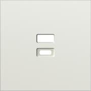 Накладка для розетки USB
S08,  USB type-C 5V,  USB type-A 5V,  двойная,   цвет - шампань