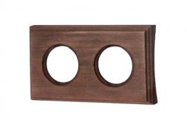 Bironi Шедель Дерево Винтаж Форма квадрата Рамка 2-ая на бревно диаметр 240 мм (скрытый монтаж)