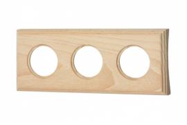 Bironi Шедель Дерево Бук Натурель Форма квадрата Рамка 3-ая на бревно диаметр 200 мм (скрытый монтаж)