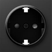 Donel A07 Матовый Карбон Накладка Розетки с/з со шторками