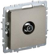 IEK Brite Base Шампань Розетка TV проходная