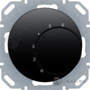 Терморегулятор 10А, ПК-контакт, 230В
R.1,  R.3,  R.8,  поворотный,  датчик t° воздуха (встроенный),  без таймера,   цвет - черный глянцевый