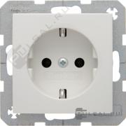 Розетка
S.1,  без шторок,  с заземлением,  одинарная,  безвинтовые клеммы,   цвет - белый глянцевый