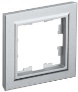 IEK Brite Base Алюминий Рамка 1-ая