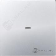 КлавишаSimon 82 Nature, Simon 82, одноклавишный, с подсветкой, цвет - алюминий глянец