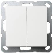 Jasmart G Белый глянцевый Переключатель 2-кл