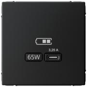 ArtGallery Карбон Розетка USB C 65W высокоскор.заряд. QC, PD (USB type-C 5V)