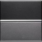 Выключатель
Zenit,  одноклавишный,  без подсветки,  с возможностью подсветки,   цвет - антрацит