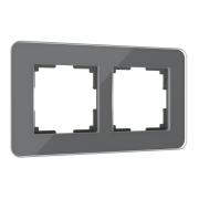 Рамкa
Elite,  2 поста,   цвет - графит,  стекло