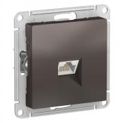 Atlas Design Мокко Розетка компьютерная 1-ая RJ45, кат.5e