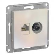 Atlas Design Жемчуг Розетка TV + RJ45 кат. 5е UTP