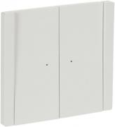 IEK Fortepiano Белый Переключатель 2-клавишный с подсветкой