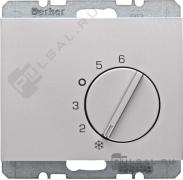 Терморегулятор 10А, ПК-контакт, 230В
K.5,  поворотный,  датчик t° воздуха (встроенный),  без таймера,   цвет - алюминий