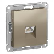 Atlas Design Шампань Розетка компьютерная 1-ая RJ45, кат.6a (FTP)