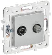 IEK Skandy Серебряный Розетка TV+SAT (телевизионная-TV, спутниковая-SAT)