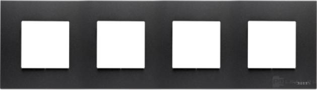 Рамка
Zenit,  4 поста,   цвет - антрацит,  пластмасса