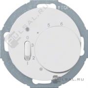 Терморегулятор 10А, НЗ-контакт, 230В
R.Classic,  поворотный,  датчик t° воздуха (встроенный),  без таймера,   цвет - белый глянцевый