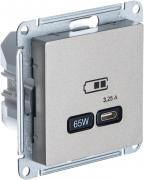 Atlas Design Шампань Розетка USB тип-C 65Вт с быстрой зарядкой