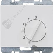 Терморегулятор 10А, ПК-контакт, 230В
K.1,  поворотный,  датчик t° воздуха (встроенный),  без таймера,   цвет - белый глянцевый