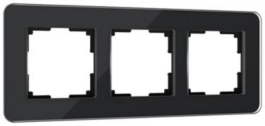 Рамкa
Elite,  3 поста,   цвет - черный,  стекло