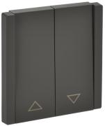 IEK Fortepiano Серый Выключатель для жалюзи без фиксации